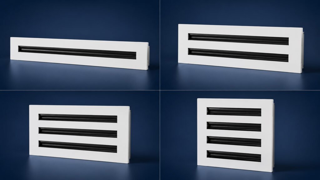 Linear slot diffuser vs square ceiling diffuser comparison